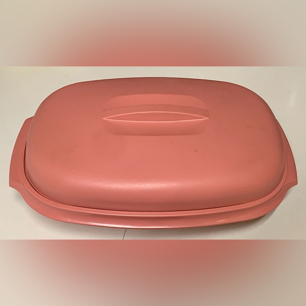 Vtg 3 Piece Tupperware 6 Cup Microwave Steamer Steam Cooker